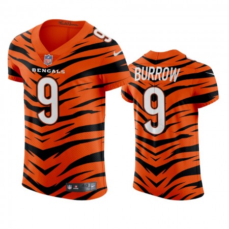 Camiseta Hombre NFL Cincinnati Bengals Joe Burrow 9 Orange City Edition
